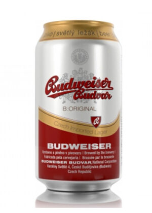 Bia Budweiser Budvar Tiệp 5 % lon 330ml