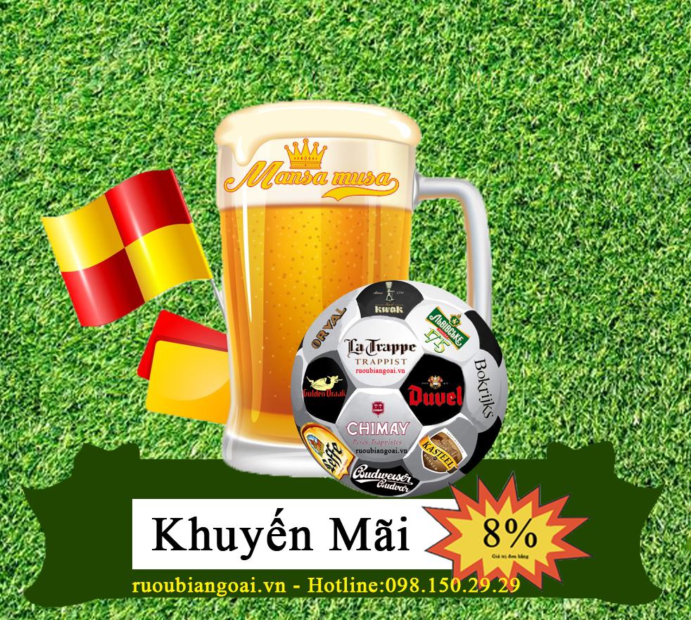  khuyến mãi 8% khi mua bia trong mùa World Cup