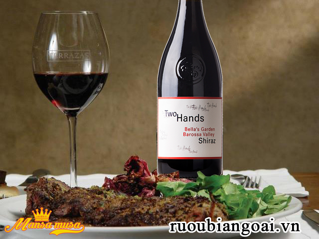 Vang Two Hands Bella’s Garden Shiraz 2015