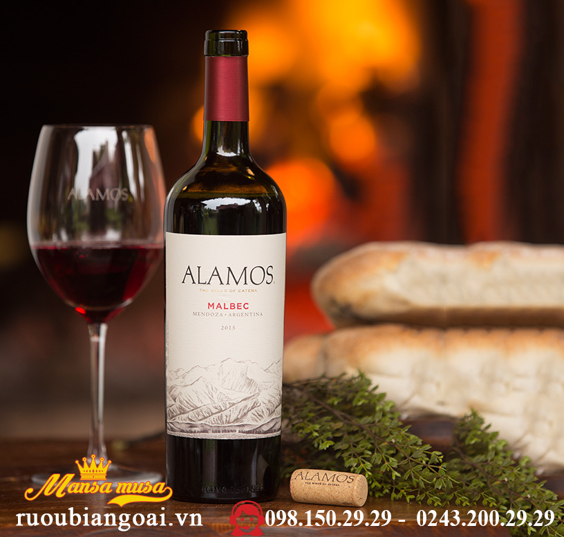 Vang Argentina Alamos Malbec