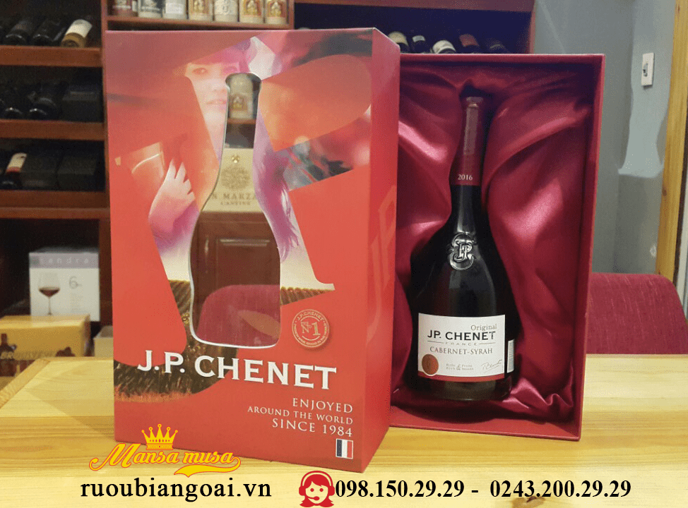 Hộp quà rượu vang JP Chenet Cabernet Syrah