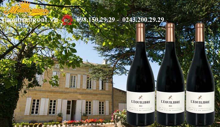 Vang Pháp L' EQUILIBRE Rouge 2015