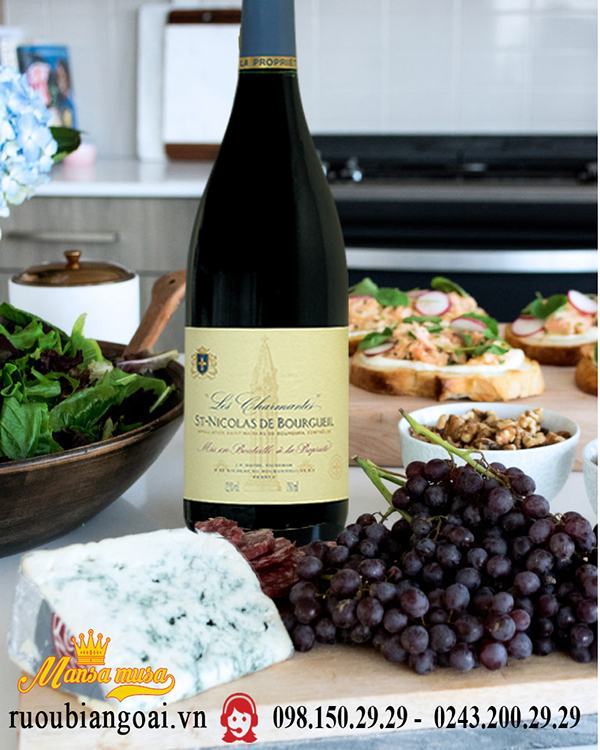 Vang Pháp Les Charmantes Saint Nicolas de Bourgueil