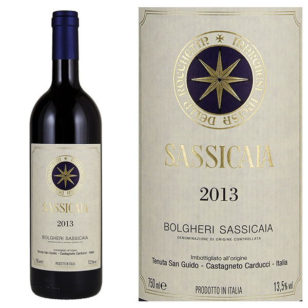 Rượu Vang Sassicaia Bolgheri D.O.C