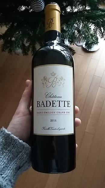 Vang Chateau Badette Saint-Emilion Grand Cru