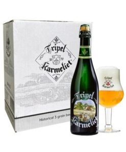 Hộp Quà Tặng Bia Tripel Karmeliet + tặng 02 ly cùng hãng cao cấp