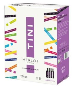 Rượu vang Ý bịch Tini Merlot BIB
