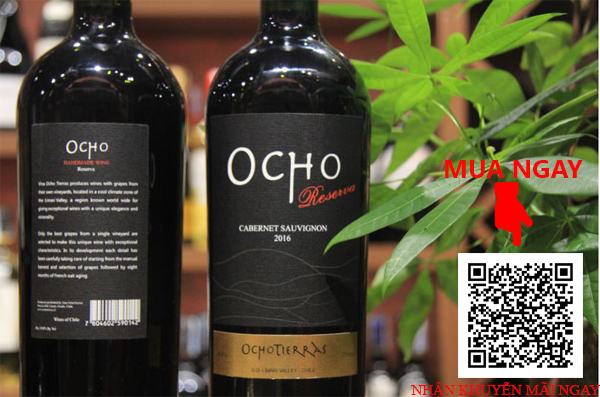 Rượu vang Chile OchoTierras Ocho Reserva Cabernet Sauvignon