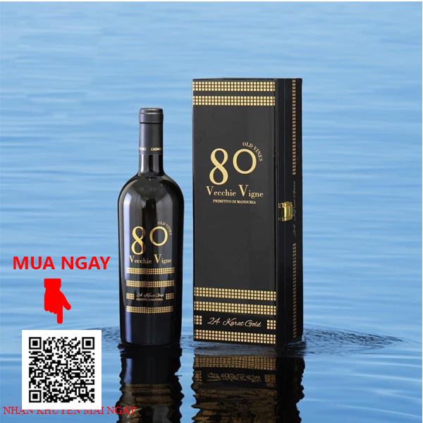 Ruợu vang Ý 80 Vecchie Vigne 24 Karat Gold