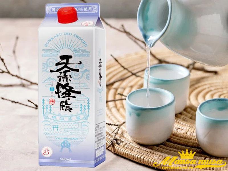 rượu shochu nhật bản tensonkourin slimpack 25%