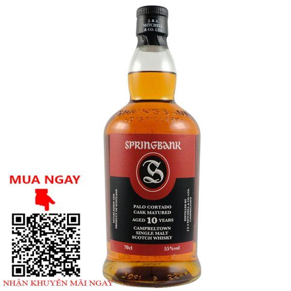 rượu whisky springbank 10 palo cortado cask matured