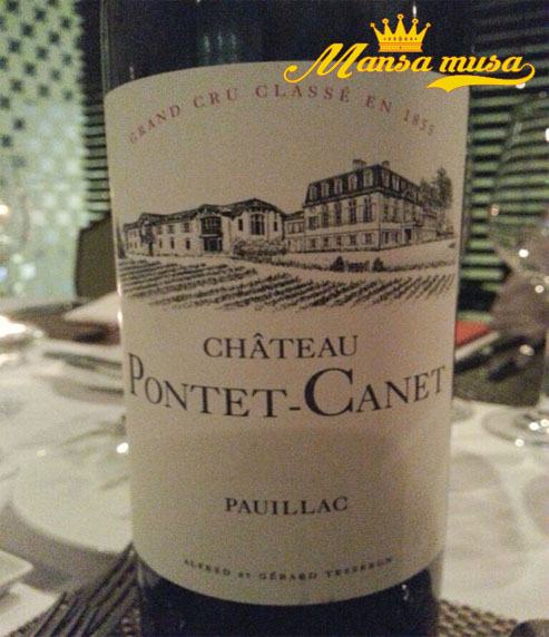 vang pháp chateau pontet canet 2013