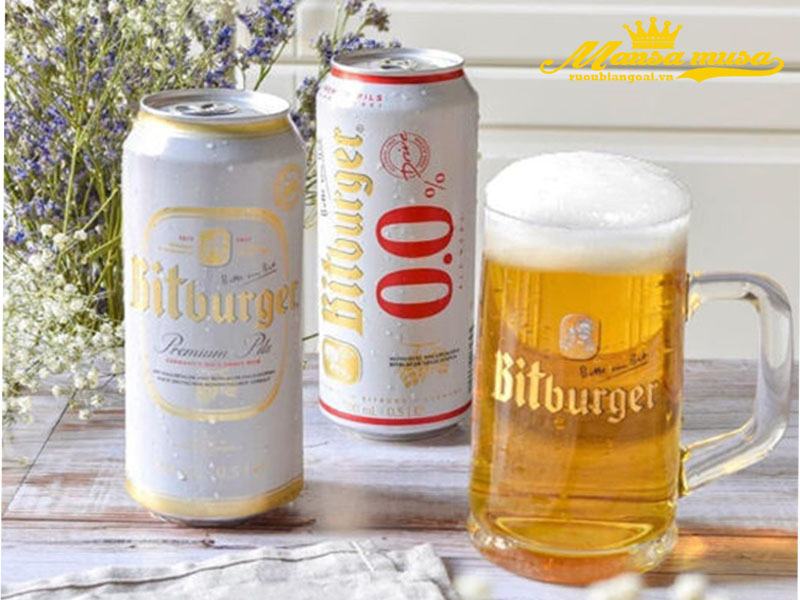 bia đức bitburger 0% - lon 500ml 