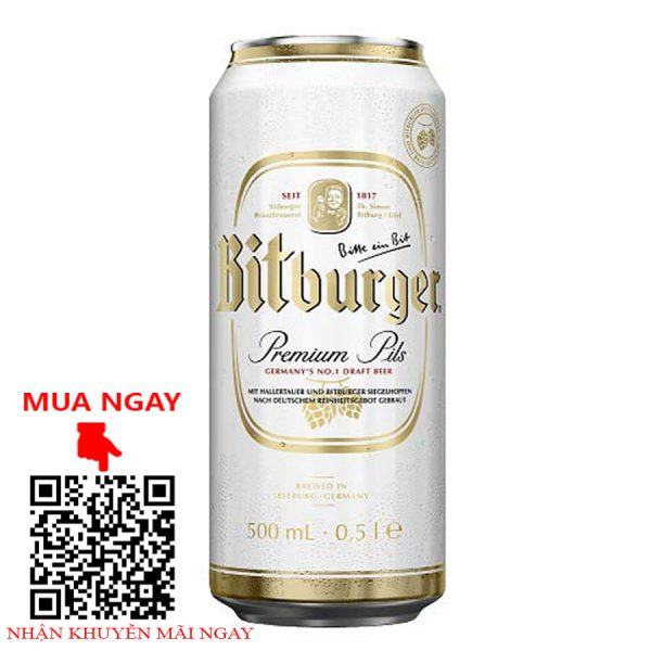 bia đức bitburger lon 500ml