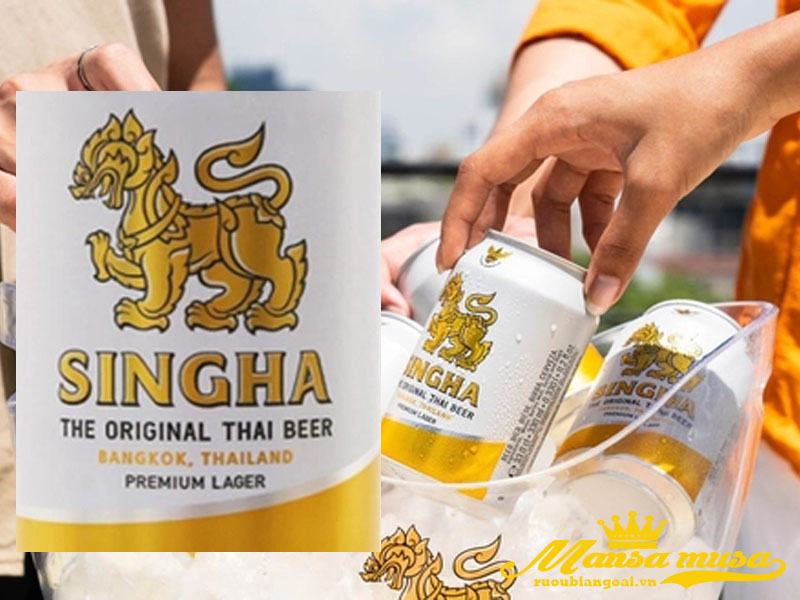 bia singha 5% thái Lan – thùng 24 lon 330ml