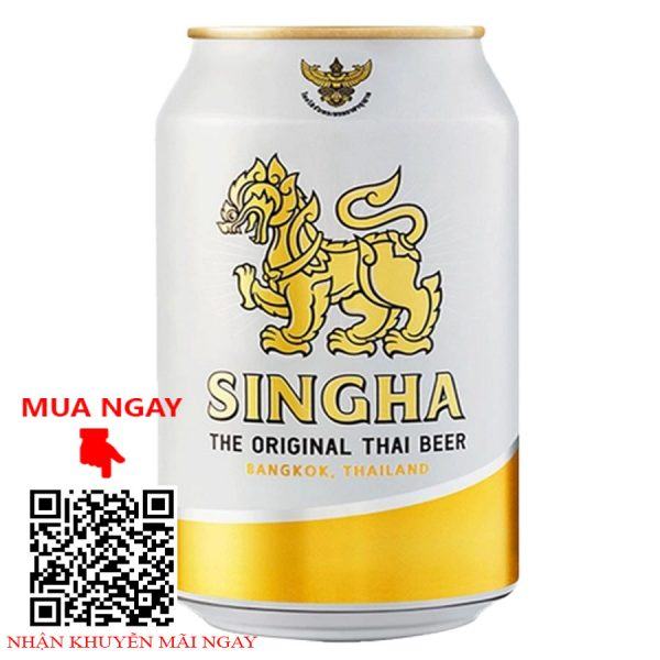 bia singha 5% thái Lan – thùng 24 lon 330ml