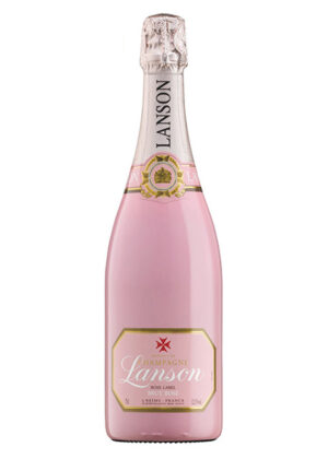 ruou champagne lanson rose label