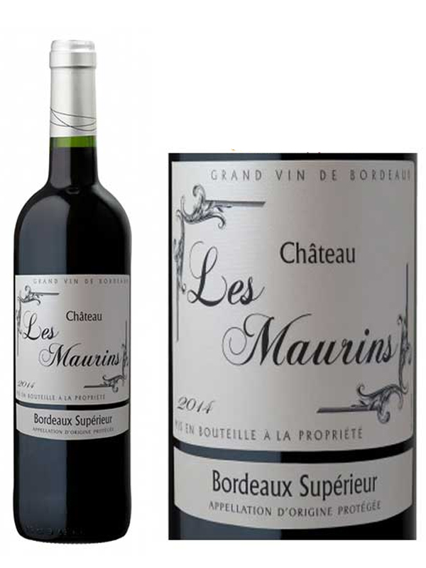 ruou vang bordeaux superieur les maurins