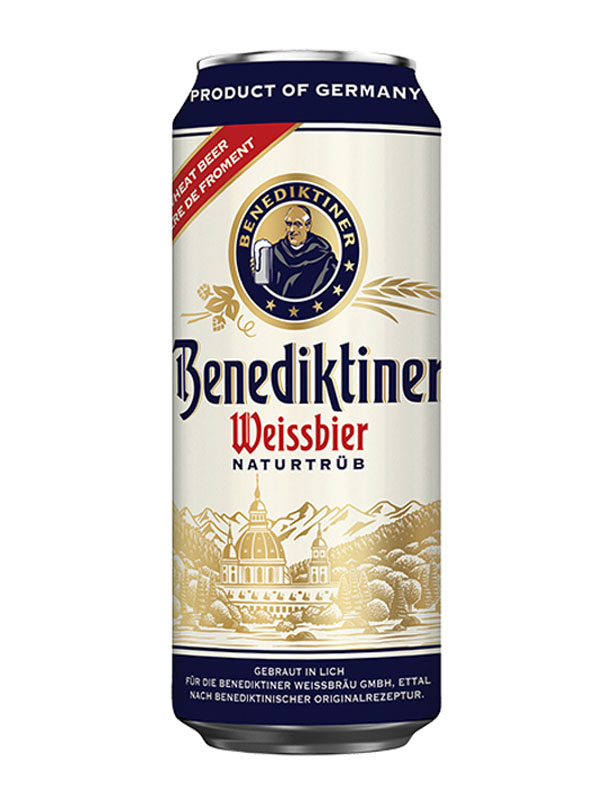 bia đức benediktiner weissbier - lon 500ml