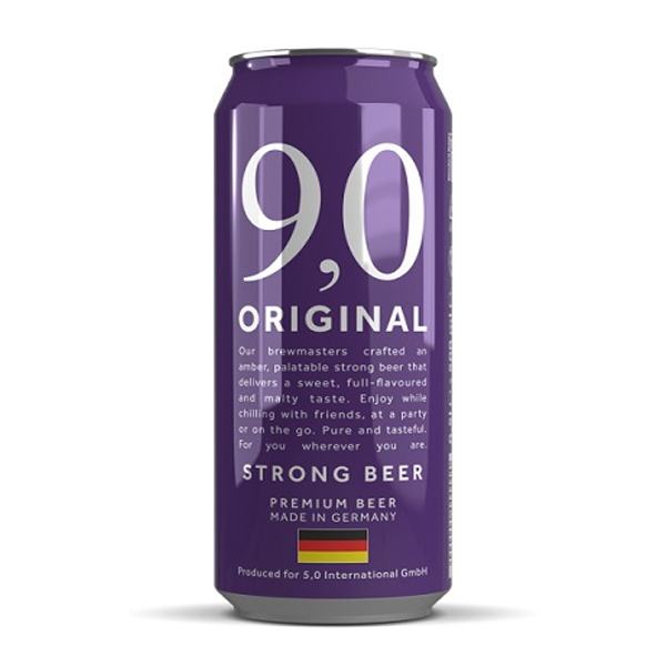 bia đức 9,0 original strong beer 9% – lon 500ml