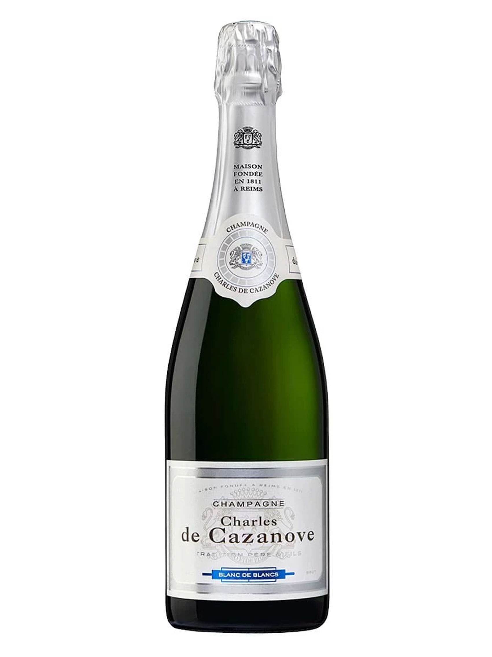 rượu champagne charles de cazanove brut blanc de blancs