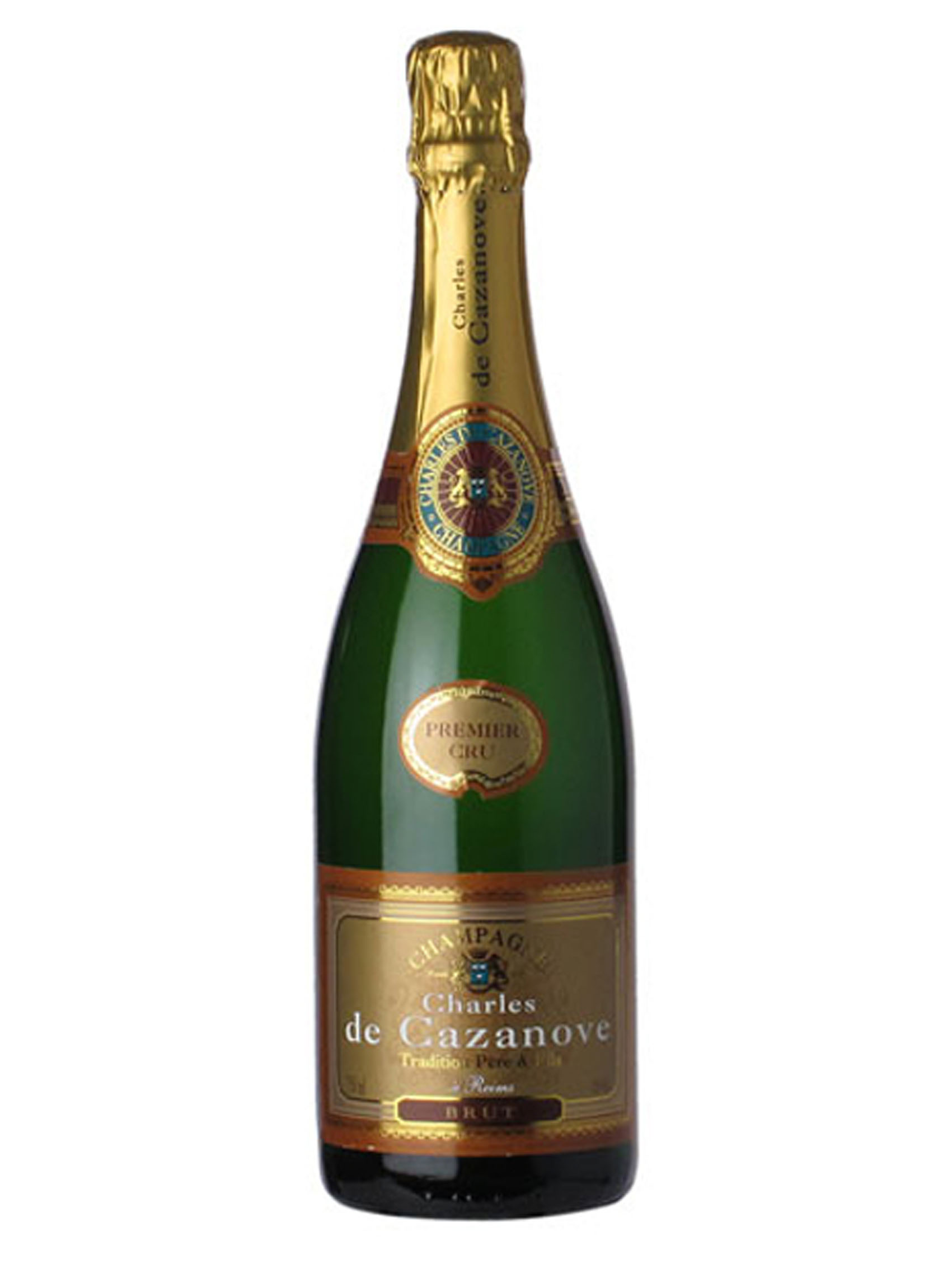 rượu champagne charles de cazanove brut premier cru