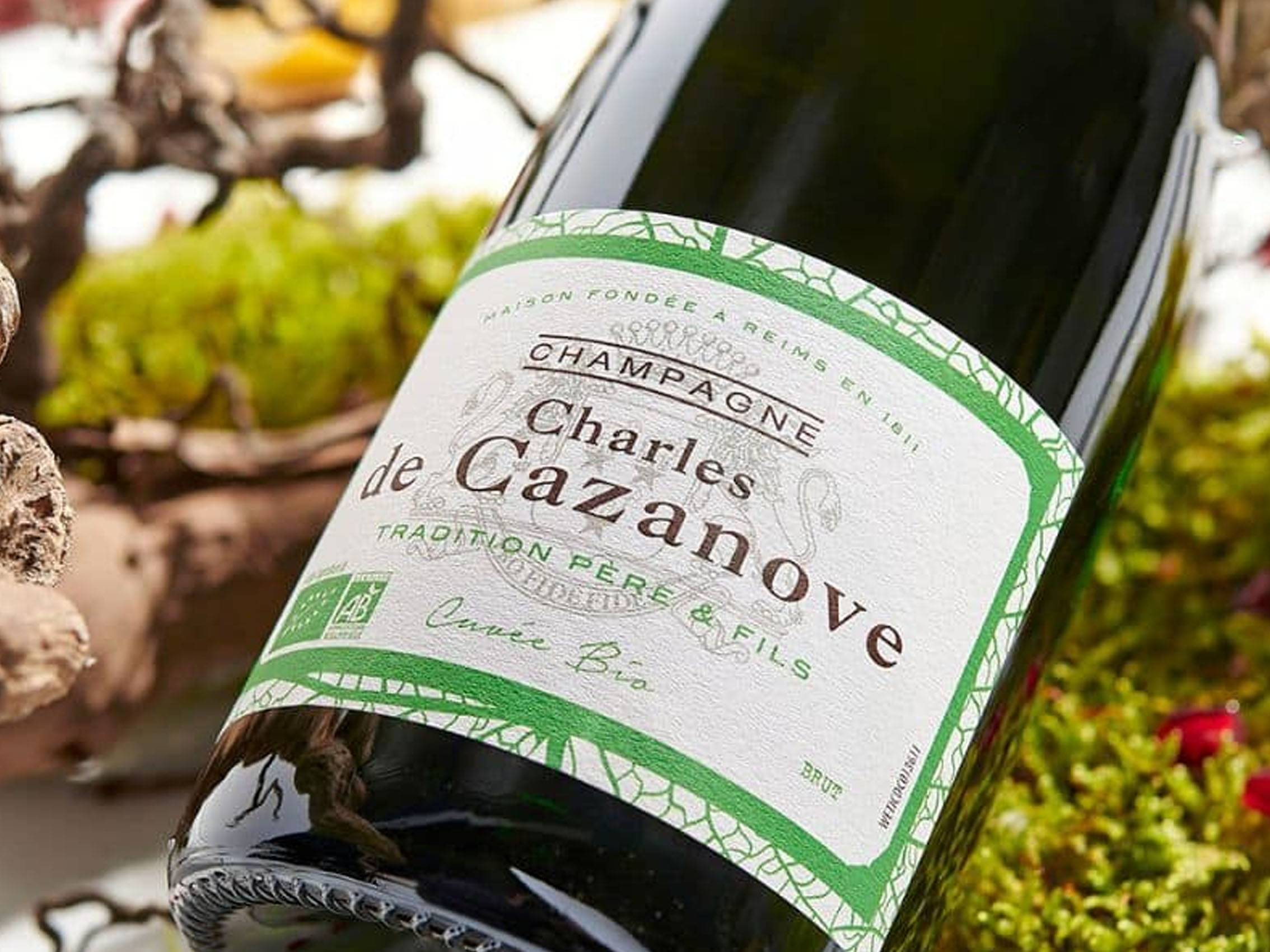 rượu champagne charles de cazanove cuvée bio limited edition