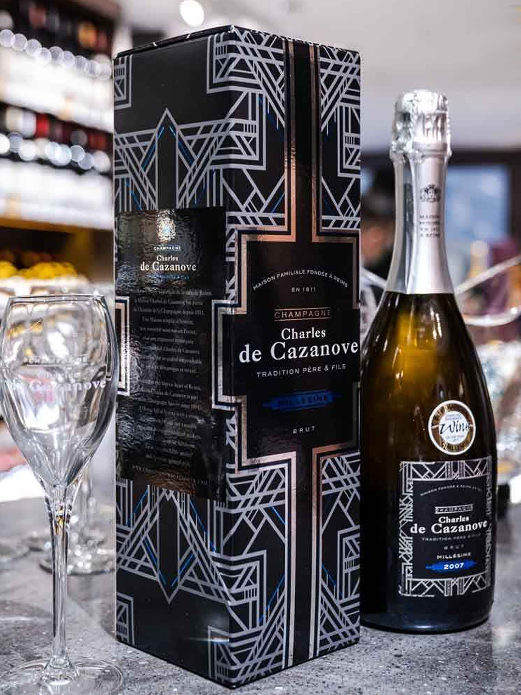 rượu champagne charles de cazanove vintage