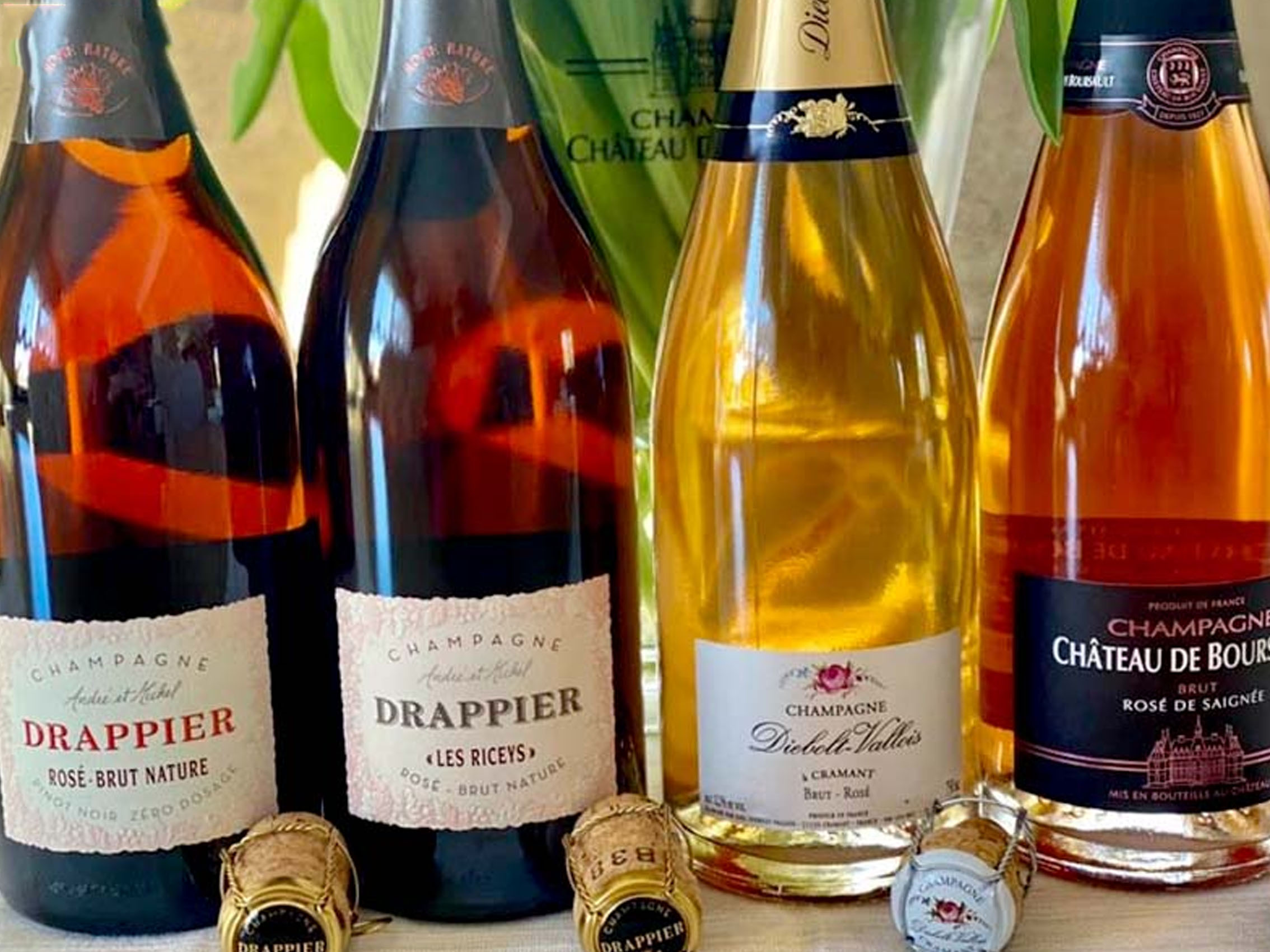 rượu champagne drappier brut nature les riceys rosé