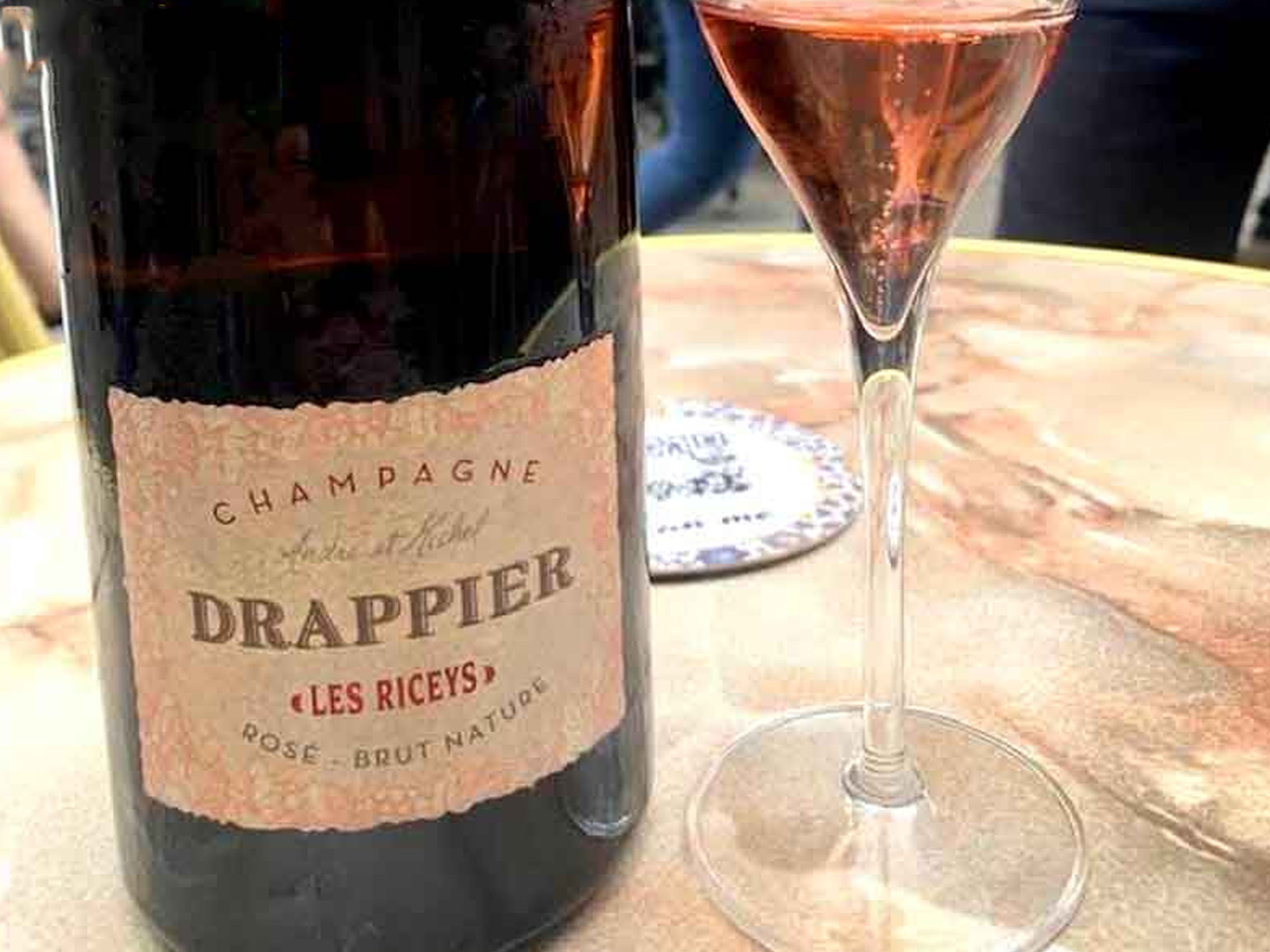 rượu champagne drappier brut nature les riceys rosé