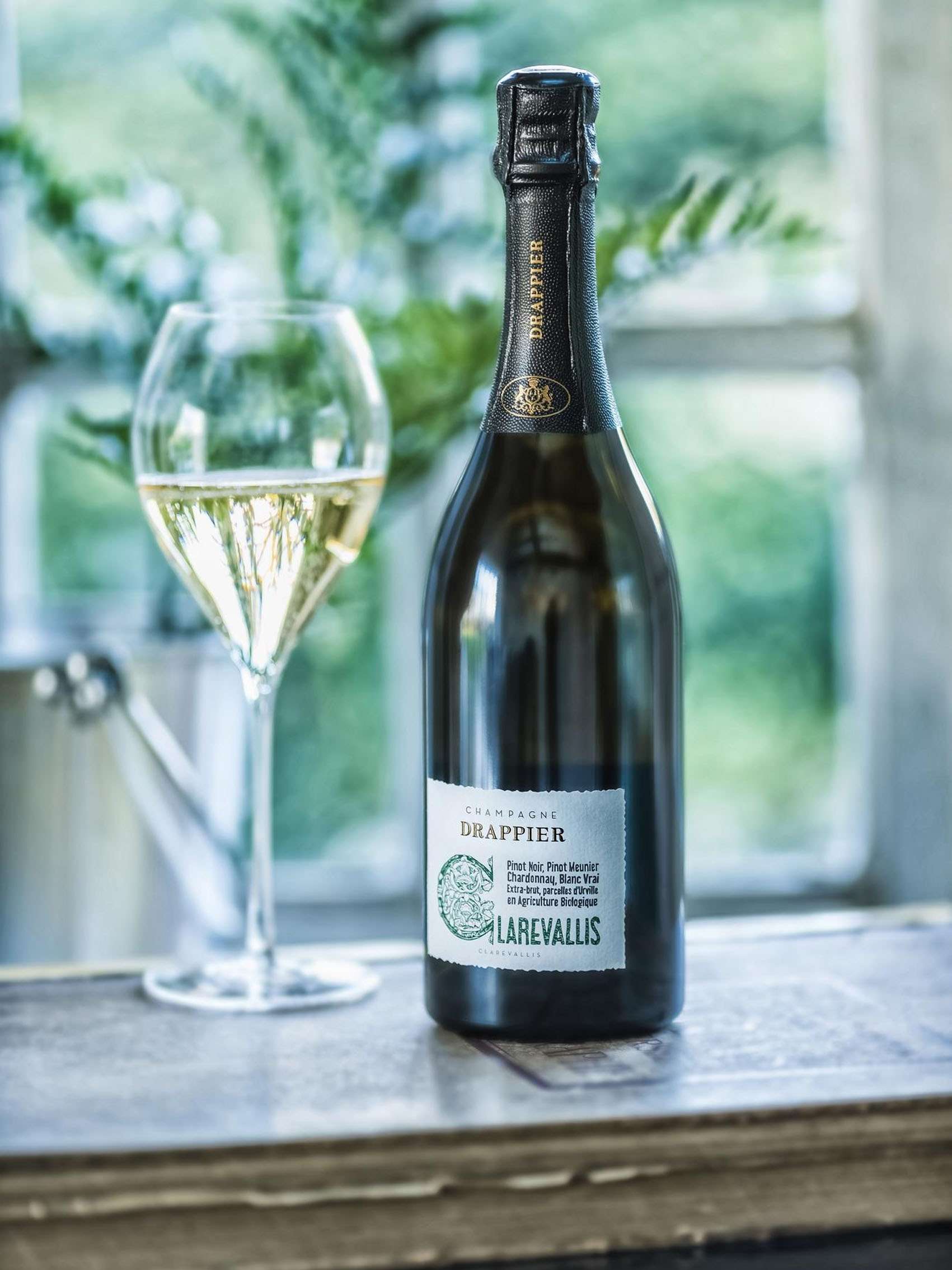 rượu champagne drappier clarevallis extra-brut bio wine