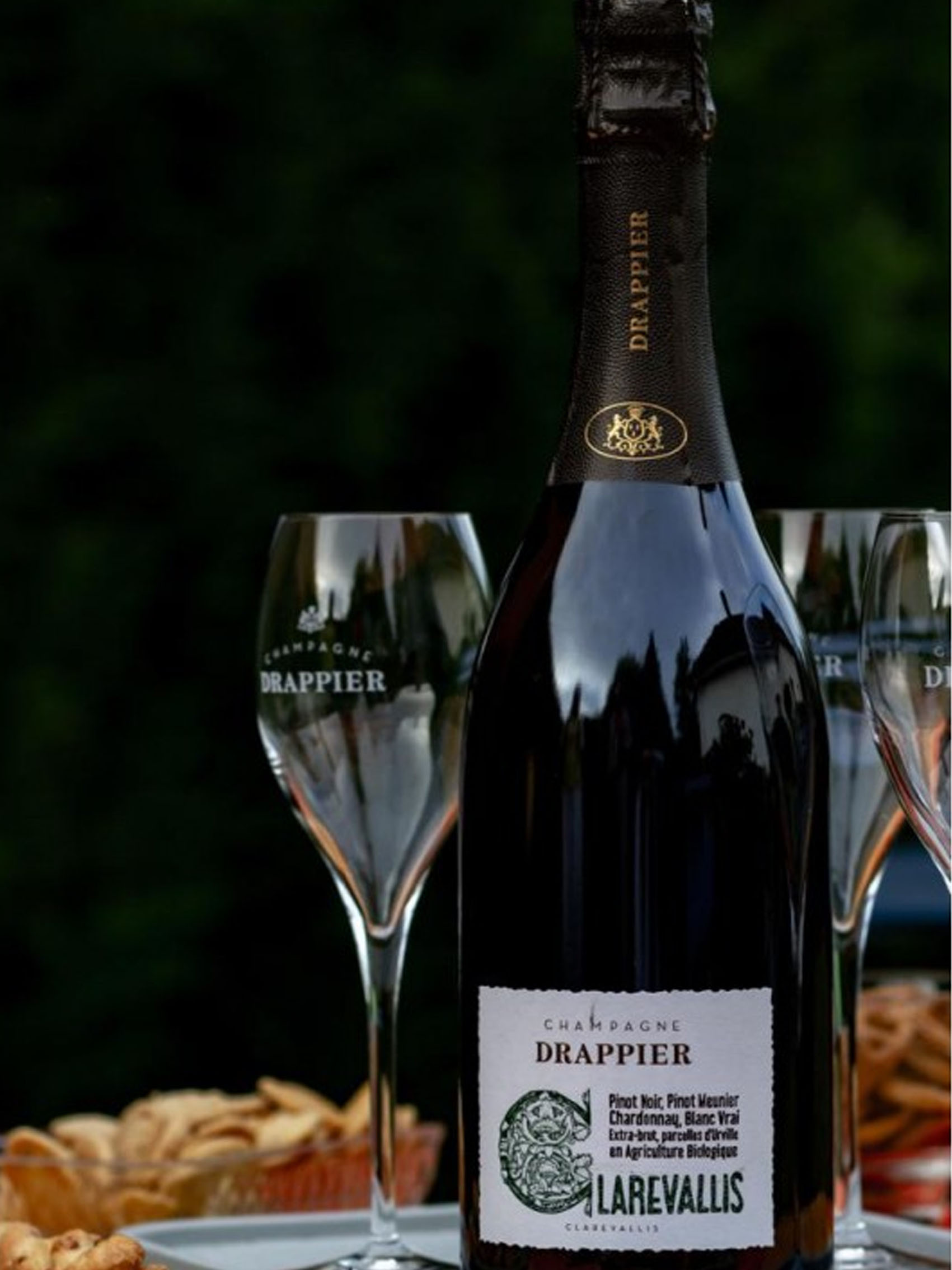rượu champagne drappier clarevallis extra-brut bio wine