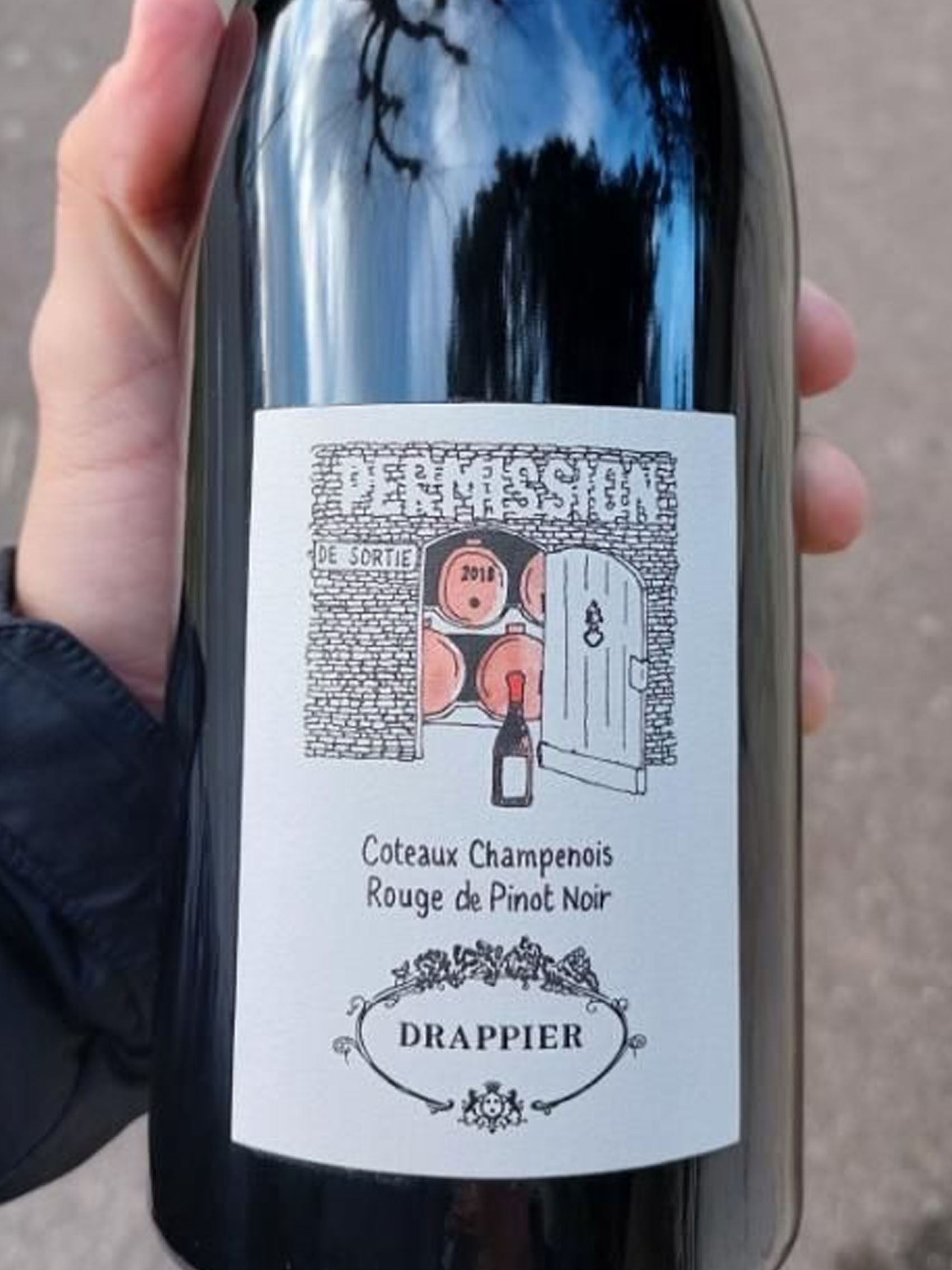 rượu champagne drappier permission côteaux champenois red