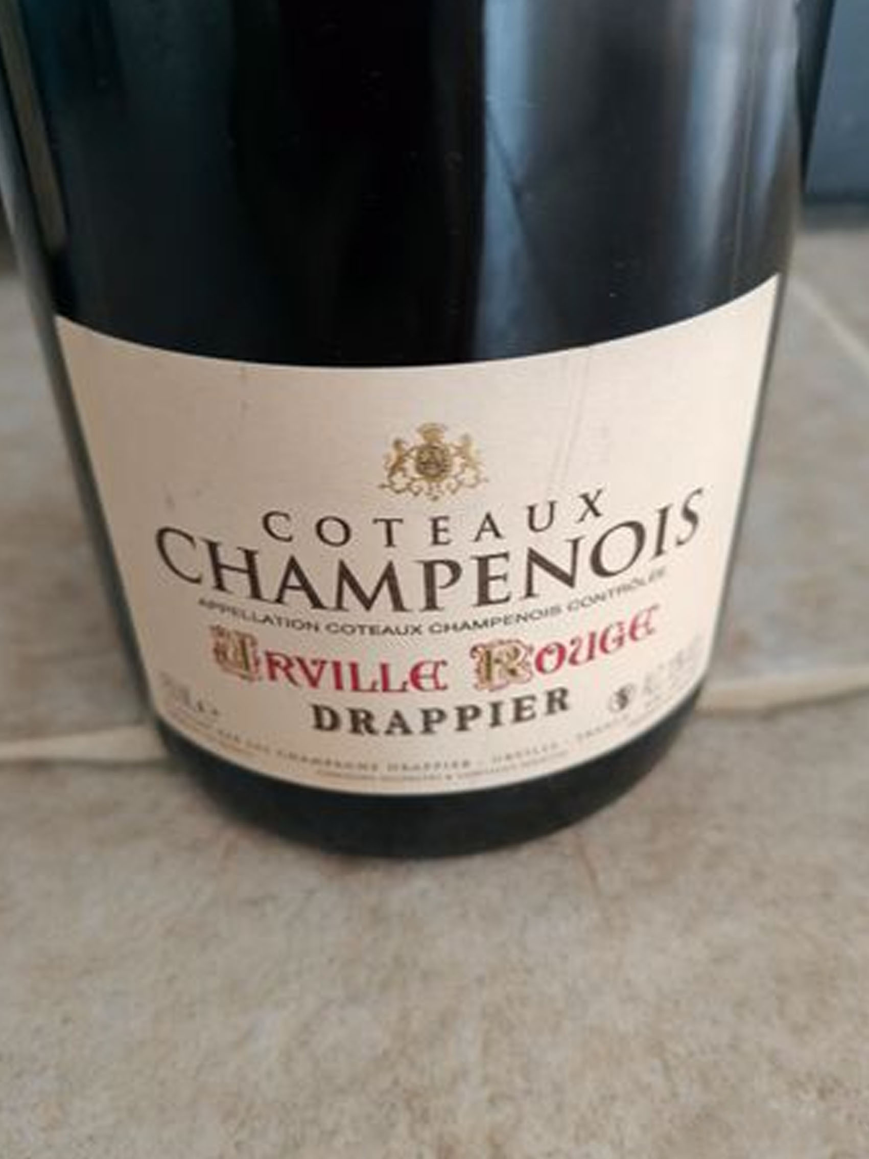 rượu champagne drappier urville côteaux champenois red