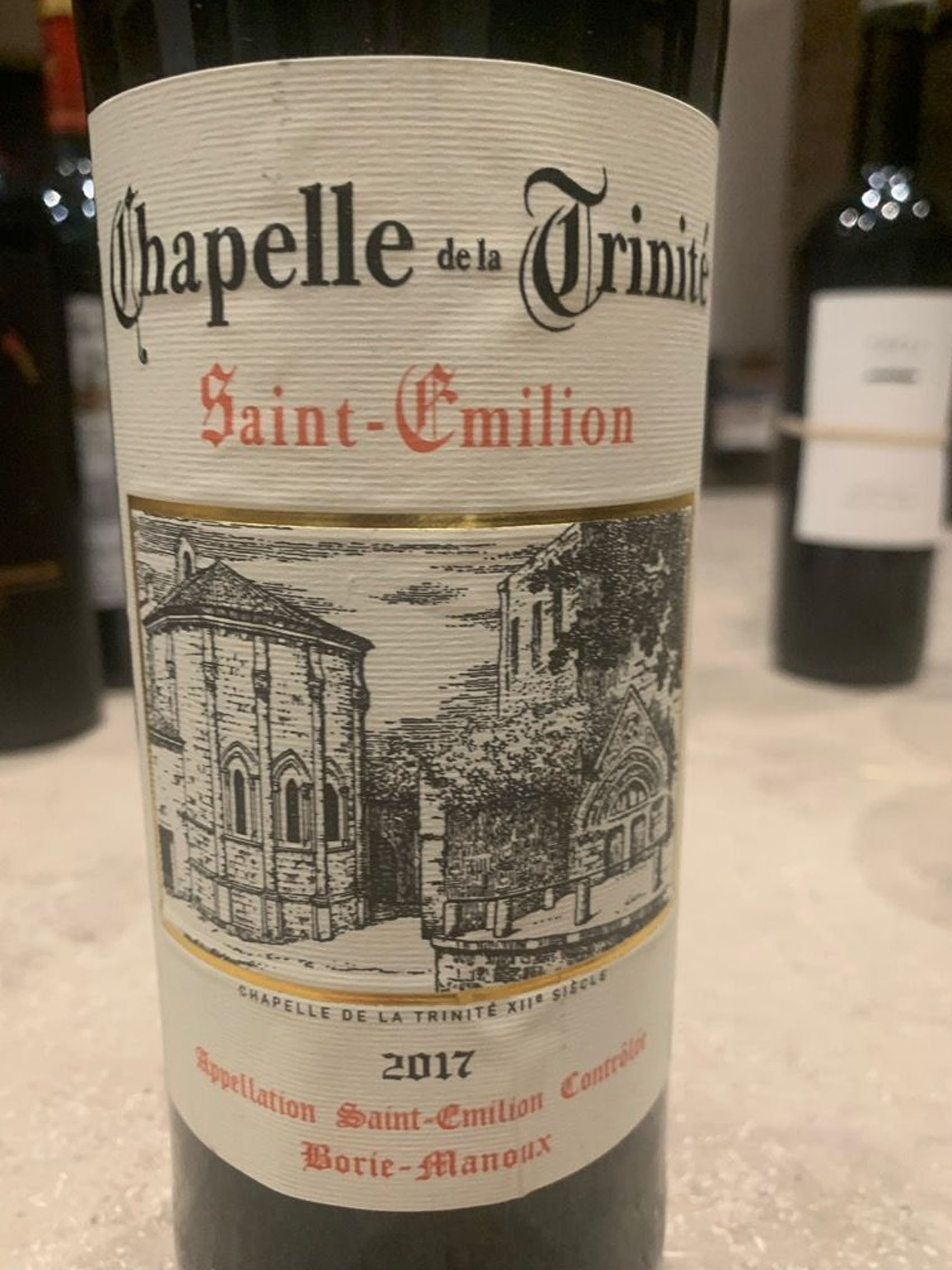 rượu vang chapelle de la trinité