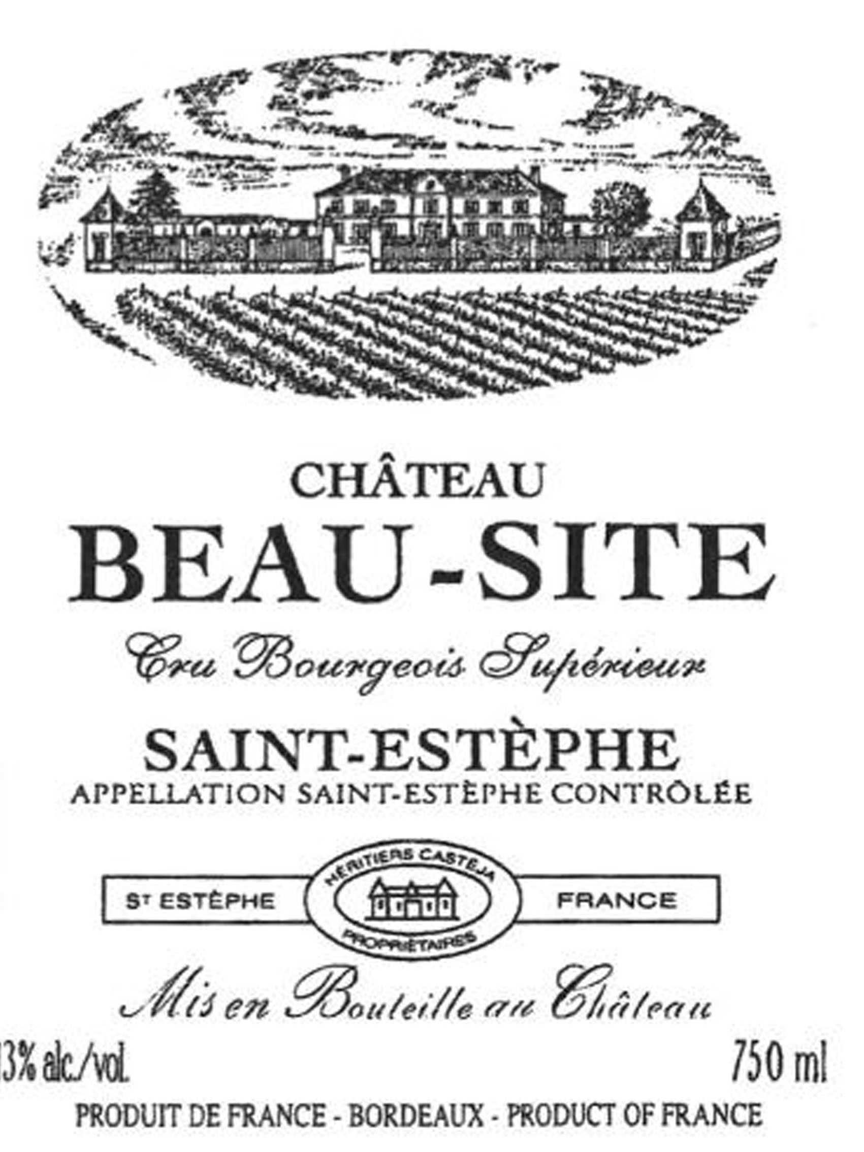 rượu vang chateau beau-site