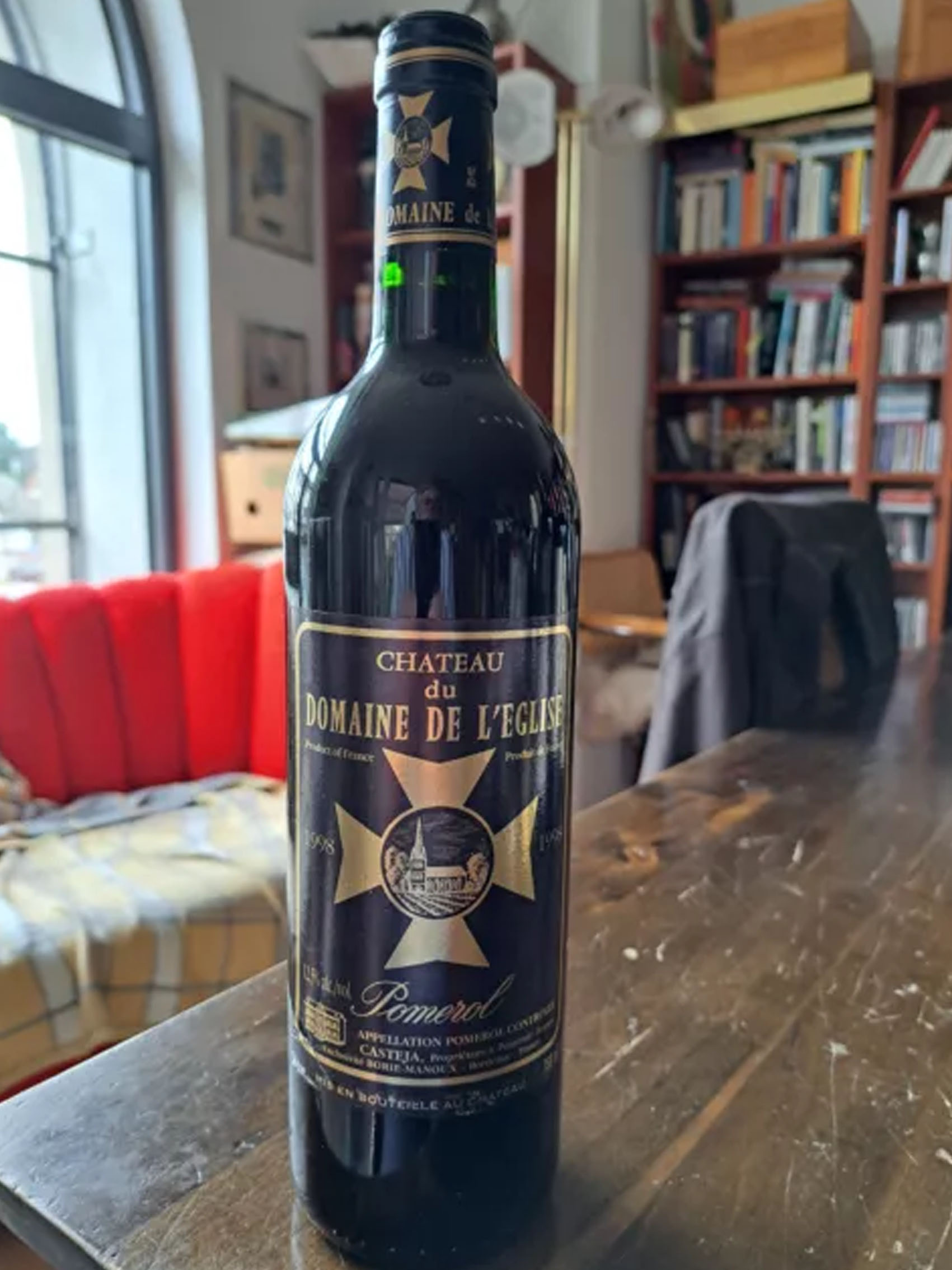 rượu vang château du domaine de l'eglise 1990