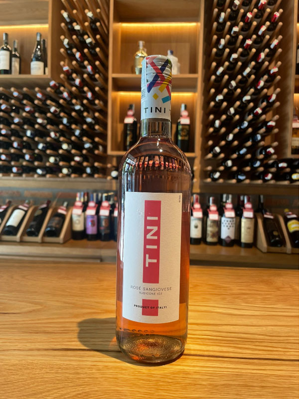 rượu vang tini rosé sangiovese rubicone