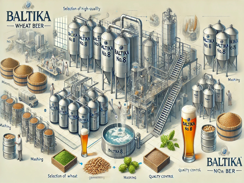 bia nga baltika số 8 5% lon 450ml