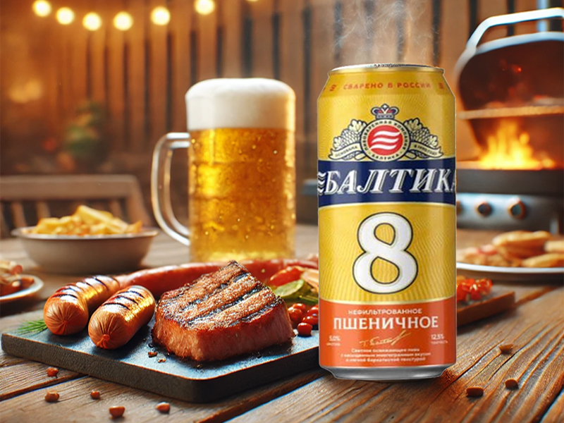 bia nga baltika số 8 5% lon 450ml