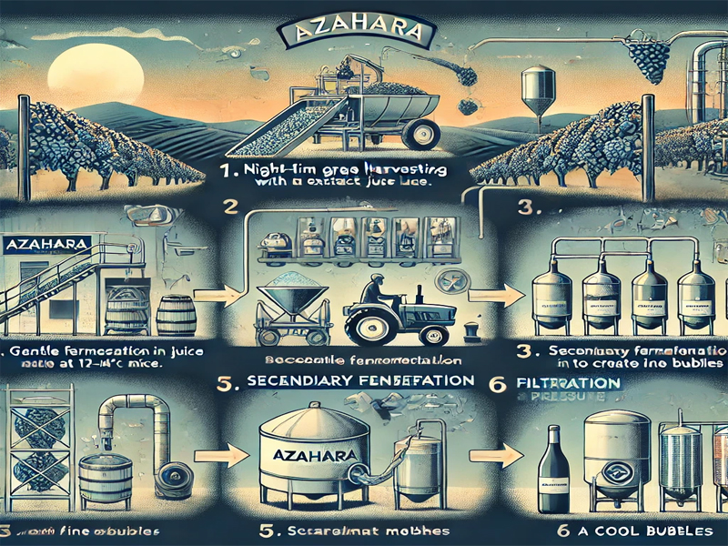 rượu sparkling azahara moscato