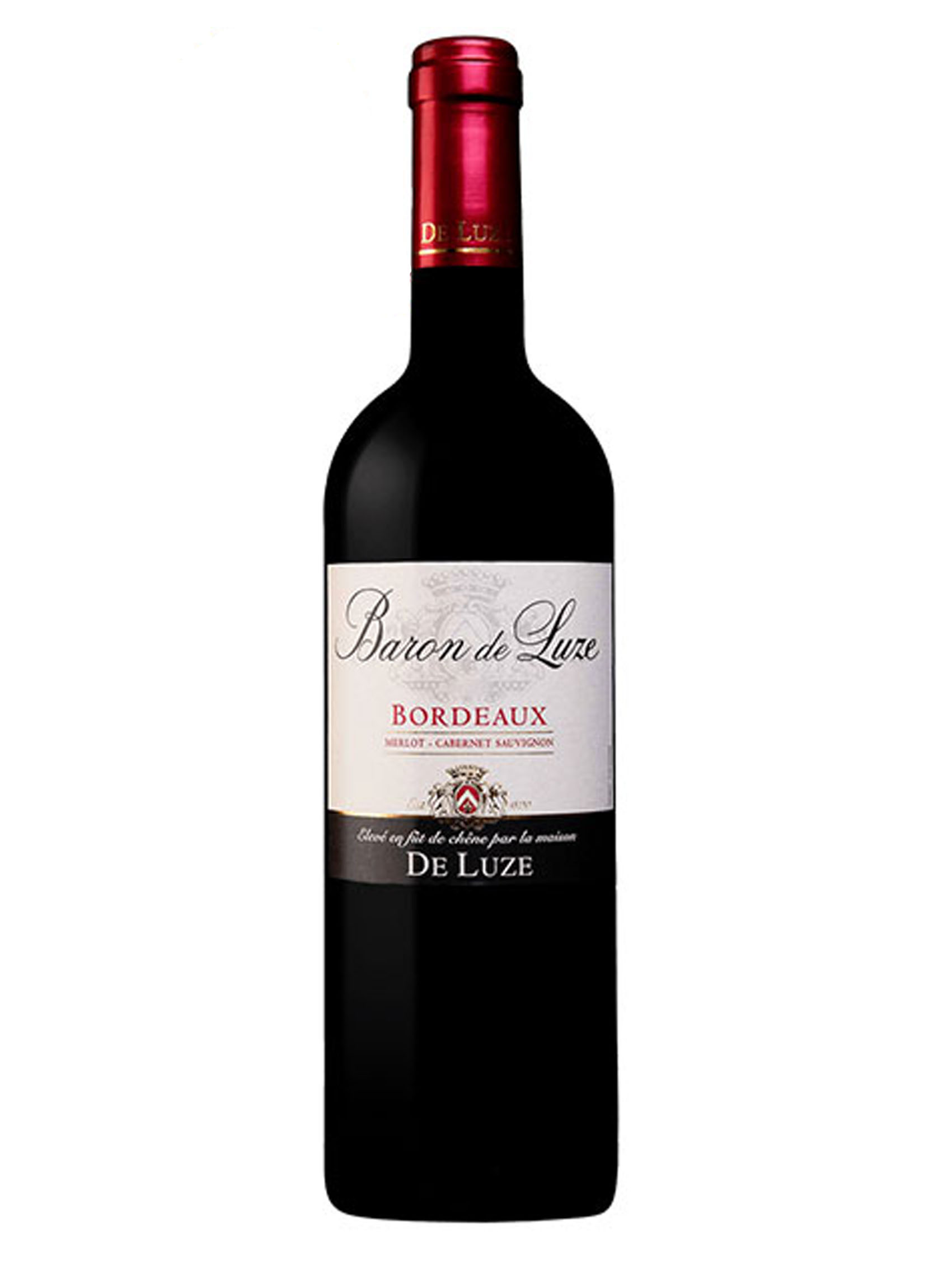 rượu vang barons de luze bordeaux oak-barrel aged