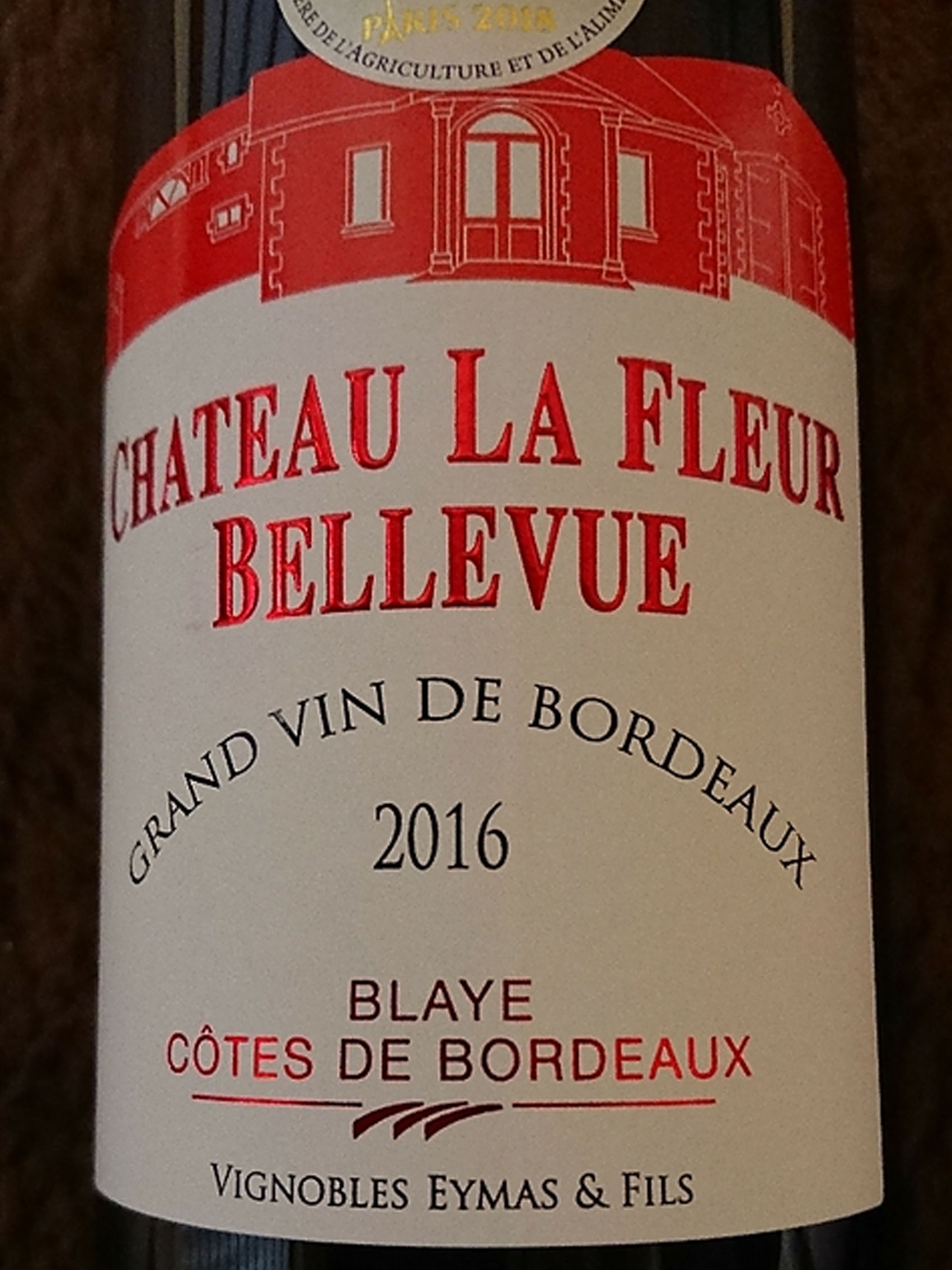 rượu vang château la fleur bellevue rouge