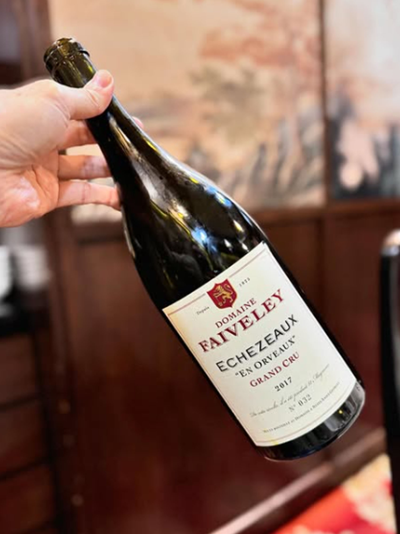 rượu vang domaine faiveley echezeaux en orveaux grand cru 2017