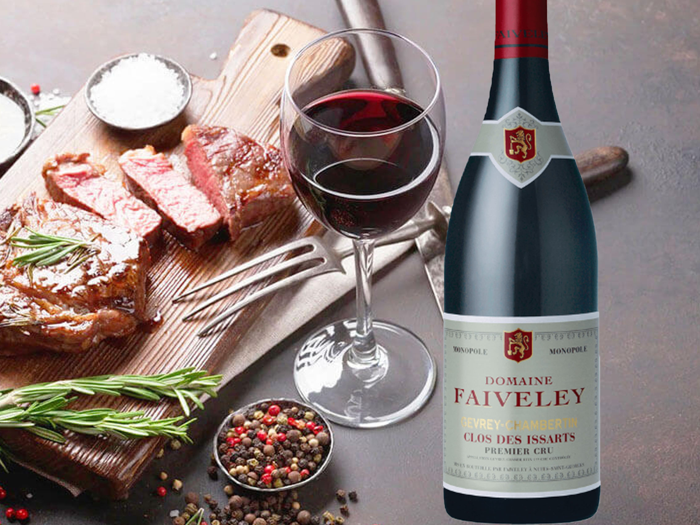 rượu vang domaine faiveley gevrey chambertin premier cru clos des issarts monopole