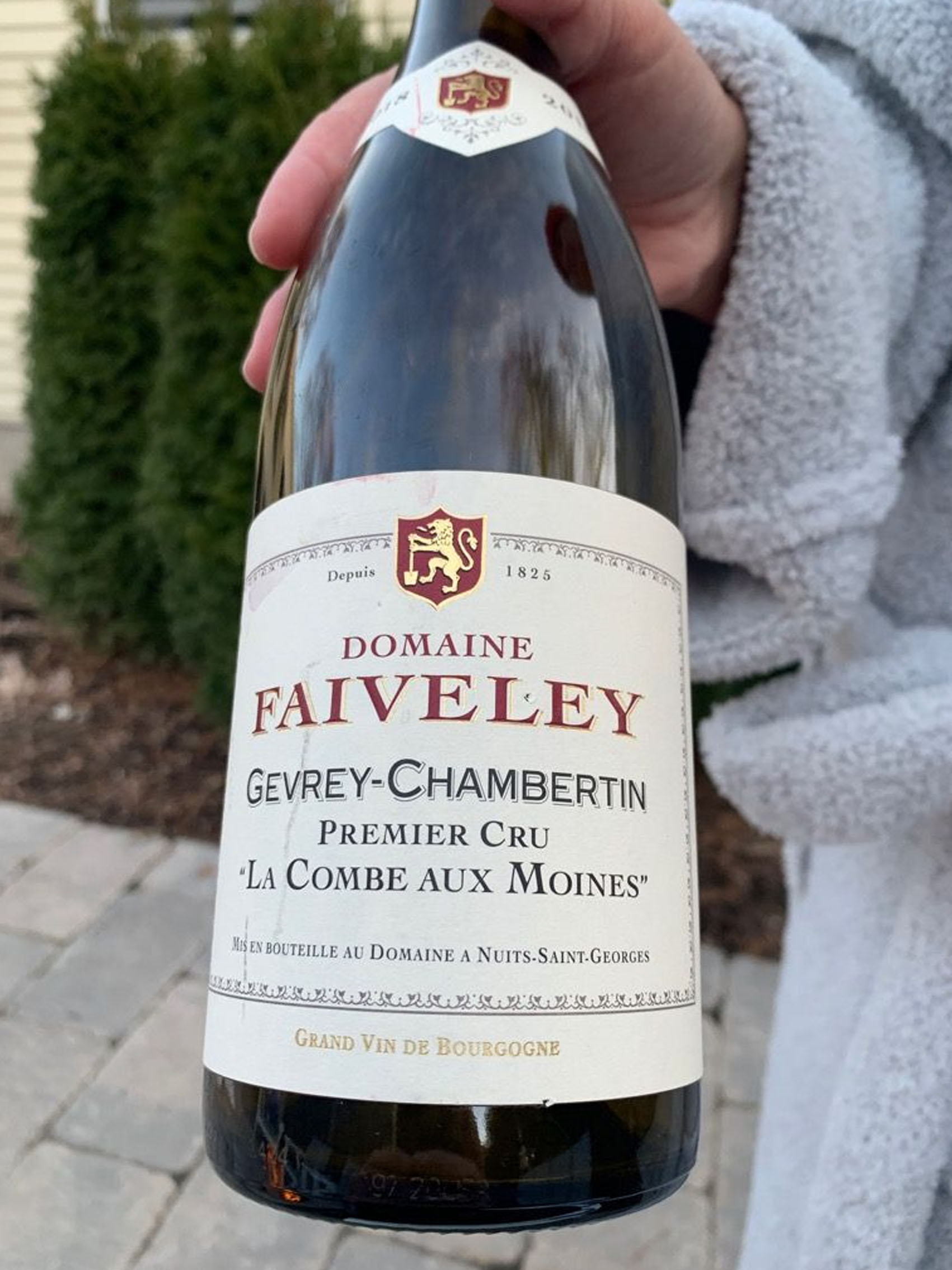 rượu vang domaine faiveley gevrey chambertin premier cru la combe aux moines
