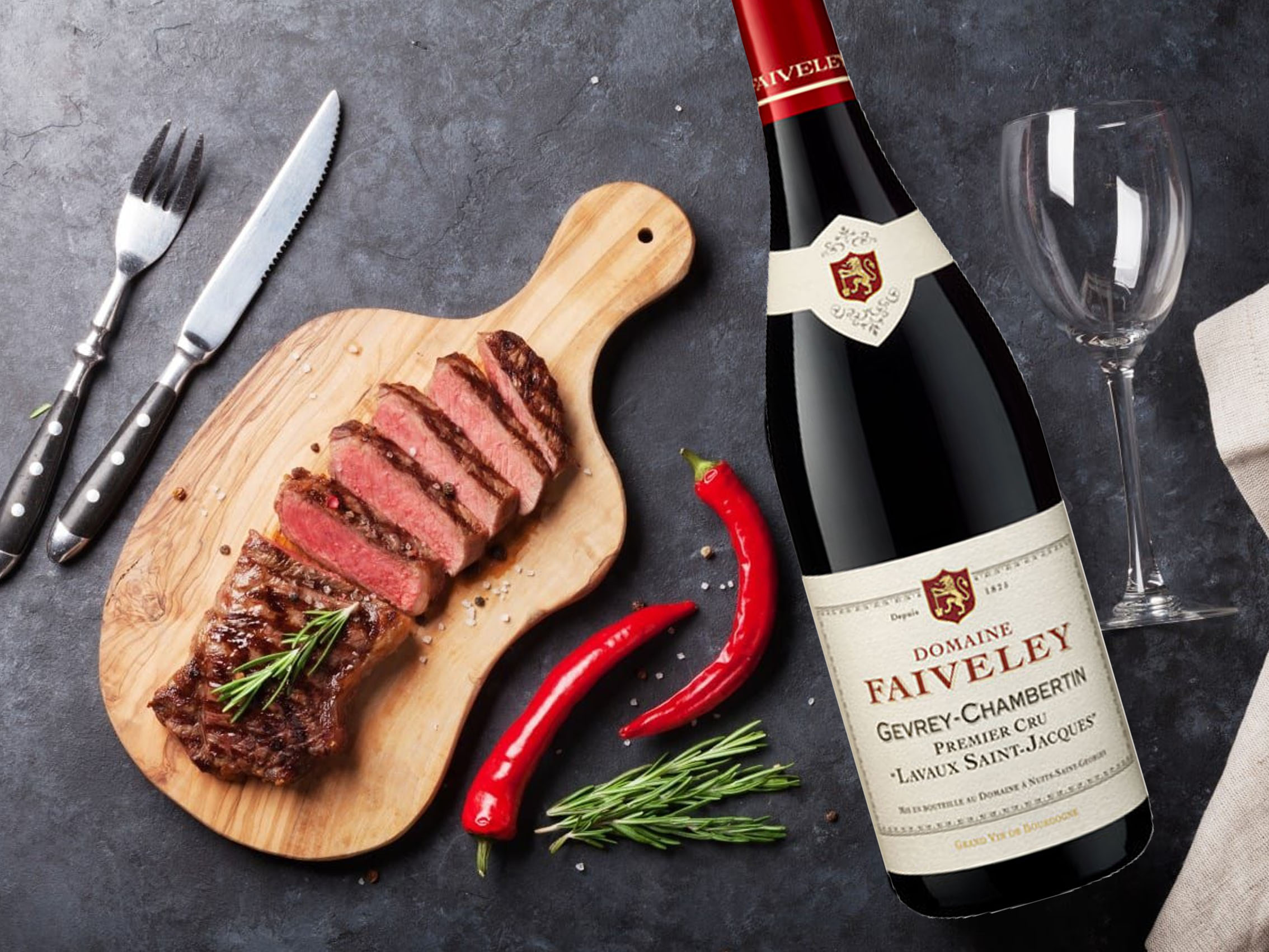 rượu vang domaine faiveley gevrey chambertin premier cru la lavaux st jacques