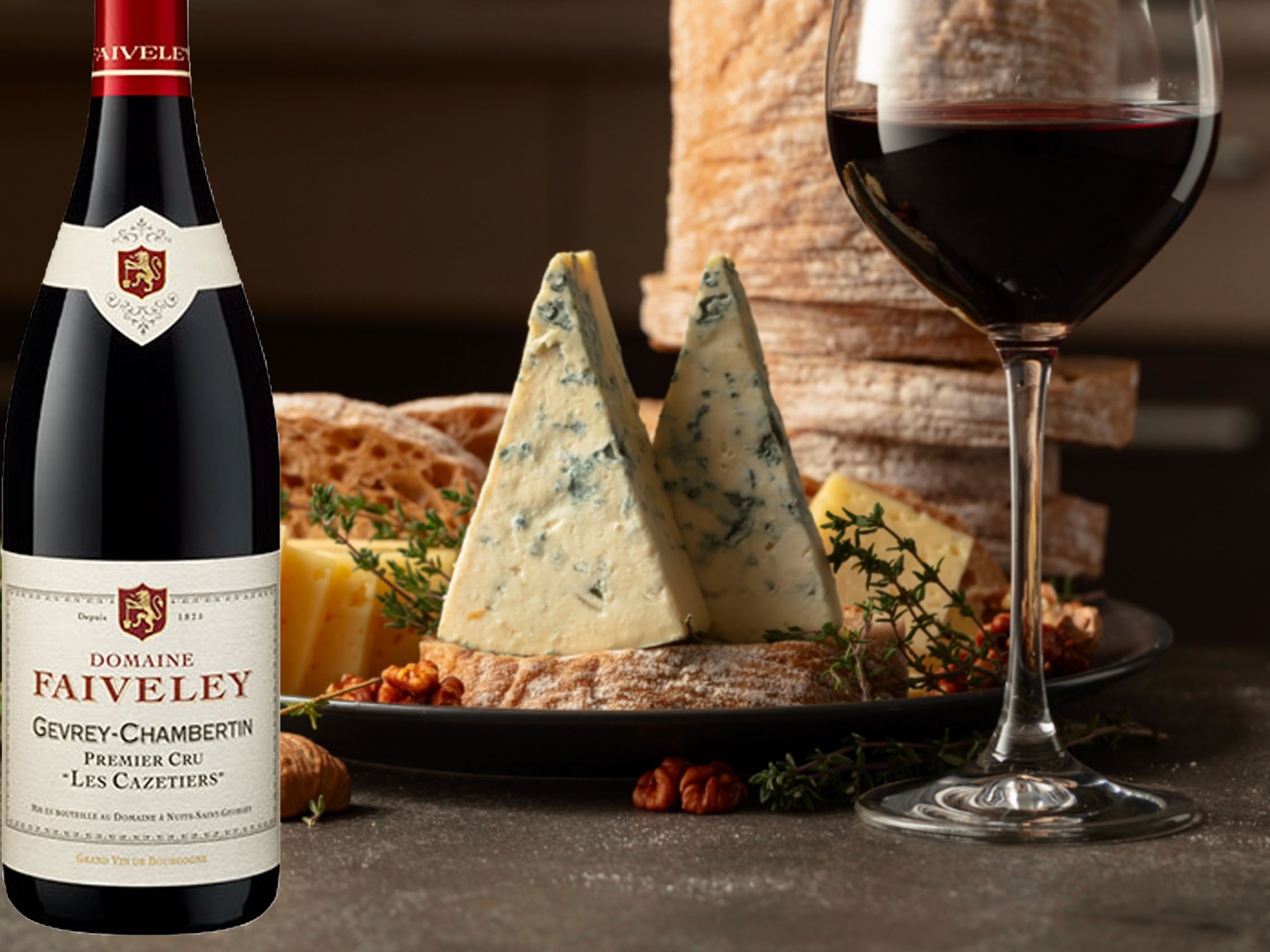 rượu vang domaine faiveley gevrey chambertin premier cru les cazetiers