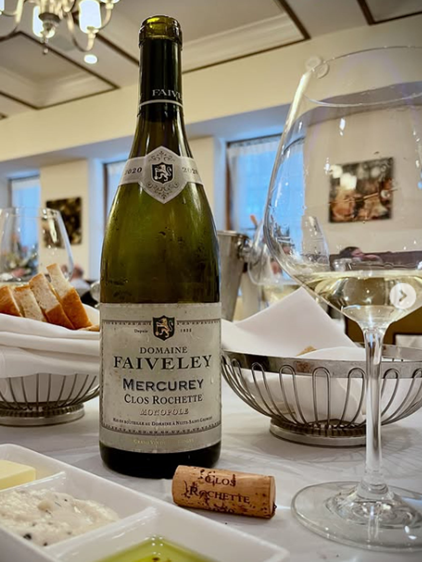 rượu vang domaine faiveley mercurey clos rochette monopole 2020