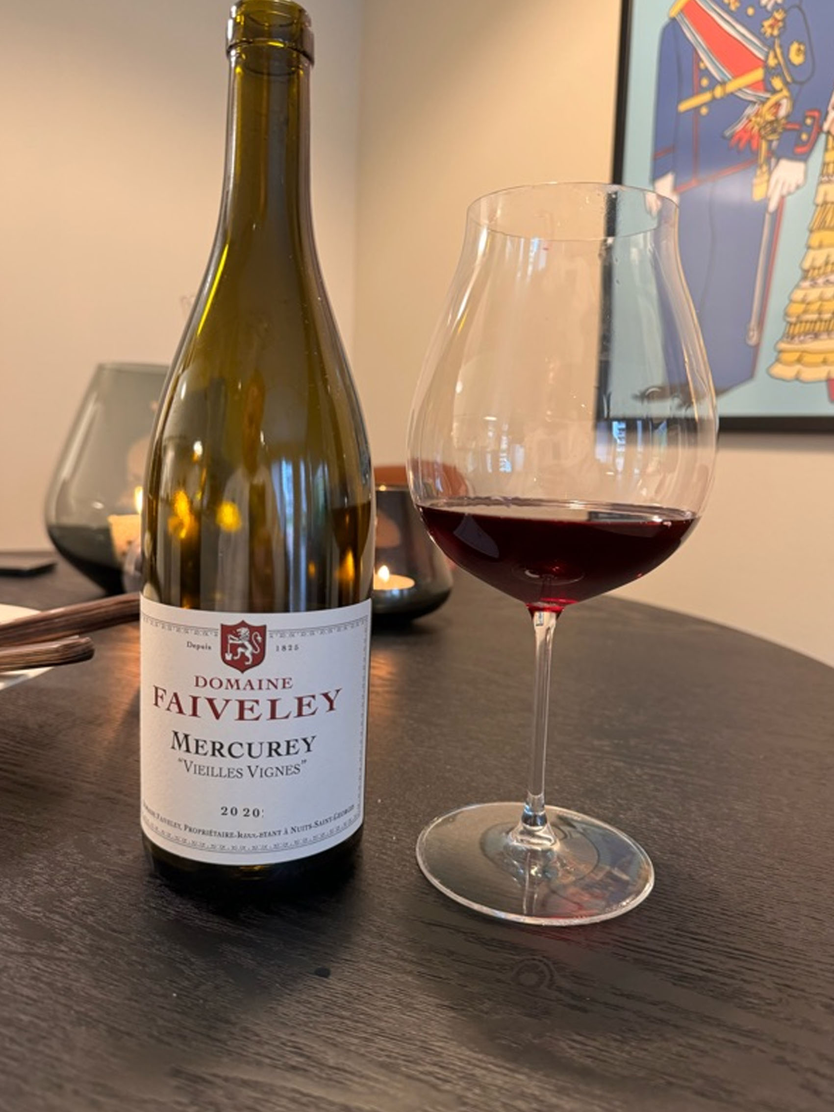 rượu vang domaine faiveley mercurey vieilles vignes 2020